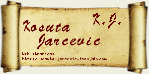 Košuta Jarčević vizit kartica